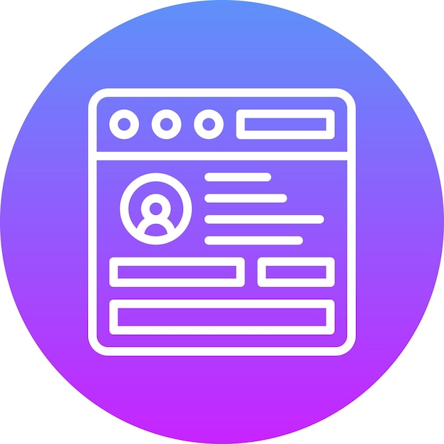 Browser-Login-Vektor-Symbol-Illustration von Codierung und Entwicklung Iconset