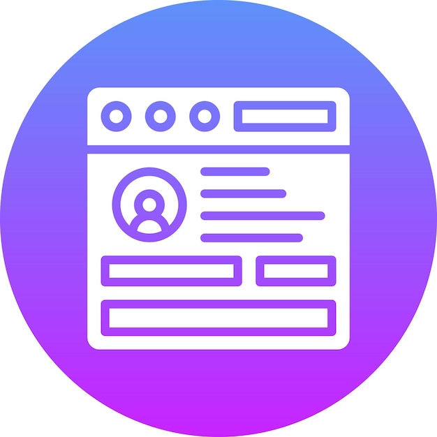 Browser-Login-Vektor-Symbol-Illustration von Codierung und Entwicklung Iconset