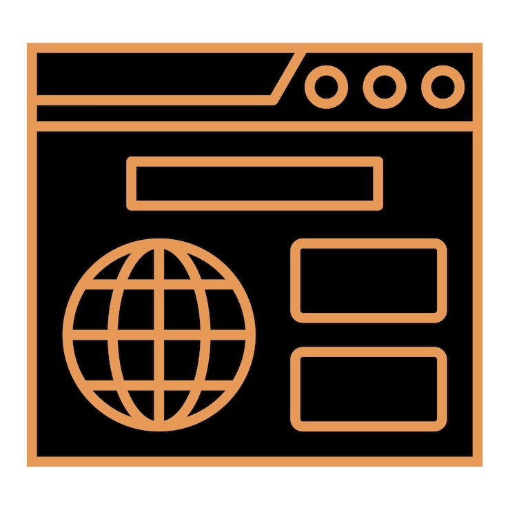 Vektor browser-symbol