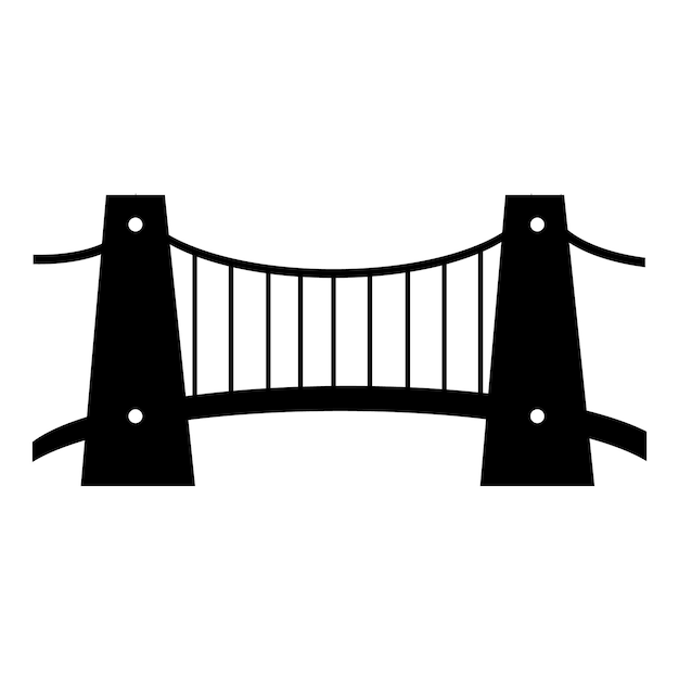 Brücke-Symbol-Logo-Vektor-Design-Vorlage