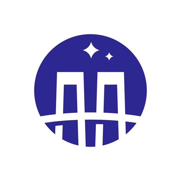 Vektor brückenkreis-logo