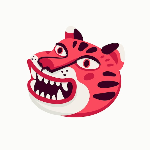 brüllender Tiger
