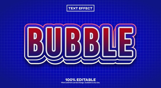 Bubble-3D-Texteffekt