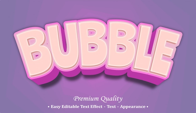 Bubble-schriftstil-effekt