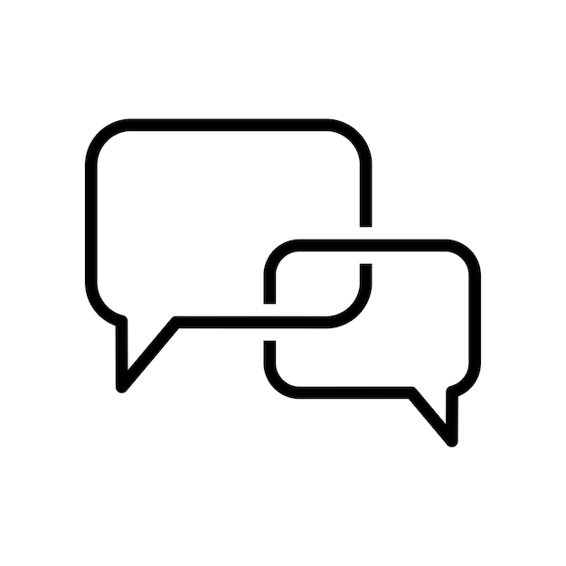 Bubble Speech Icon Vector Einfaches Design