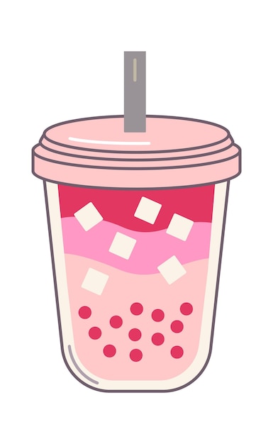 Bubble tea drink vektor-illustration