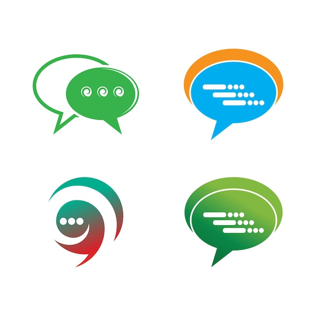 Buble-Chat-Symbol Vektor-Illustration-Design-Logo-Vorlage