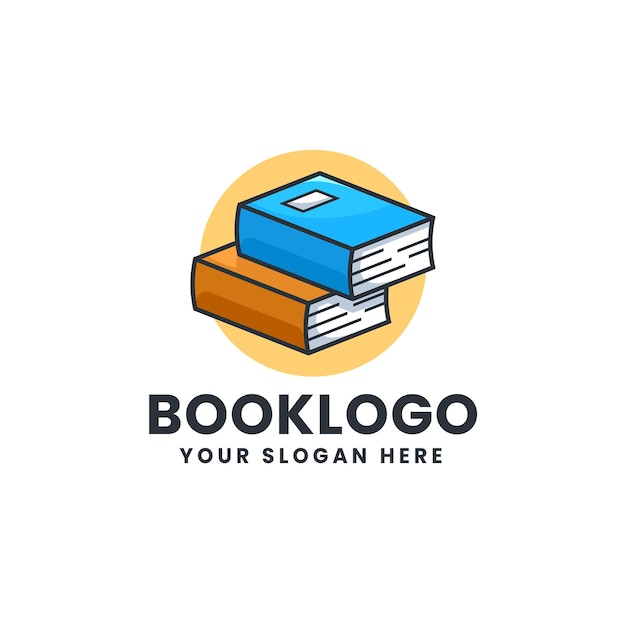 Buch-logo-illustration-icon-vorlage