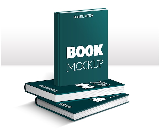 Buch-Mockup im realistischen Stil
