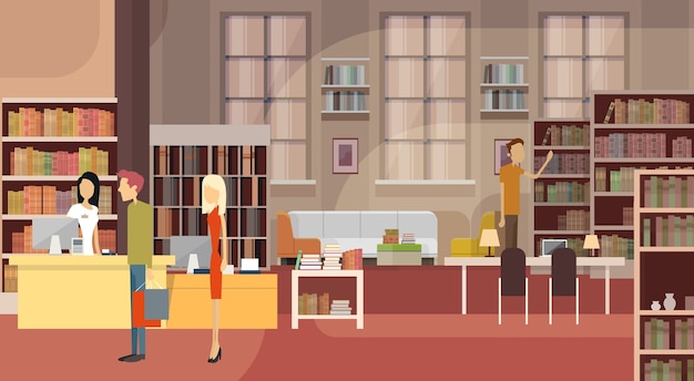 Buchhandlung Innen Buchhandlung Kundenverkauf Frauenkasse