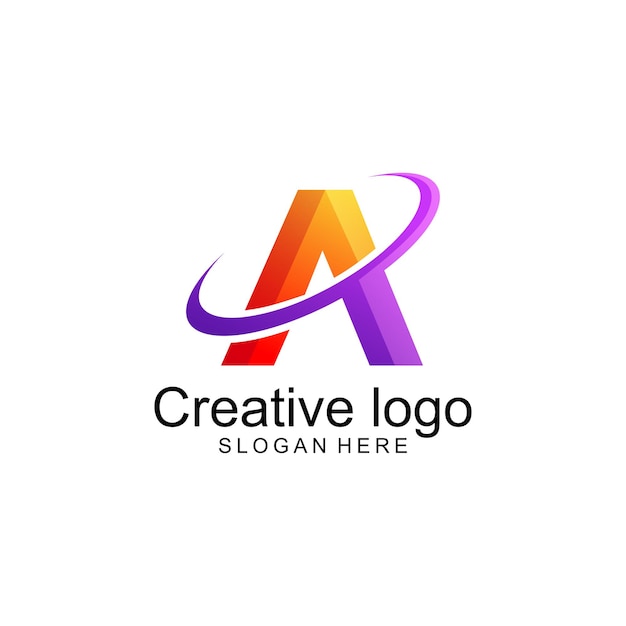 Buchstabe a logo-design