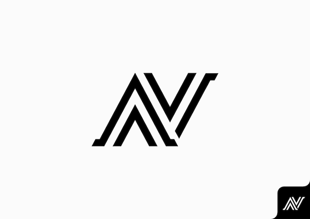 Buchstabe AN Logo Symbol Designvorlage Element