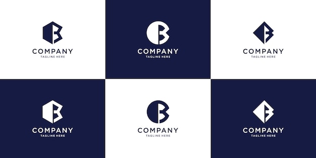 Vektor buchstabe b-logo für ein unternehmen