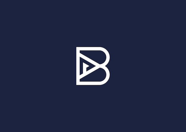 Buchstabe b mit Spiel-Logo-Symbol-Design Vektor-Design-Vorlage Inspiration