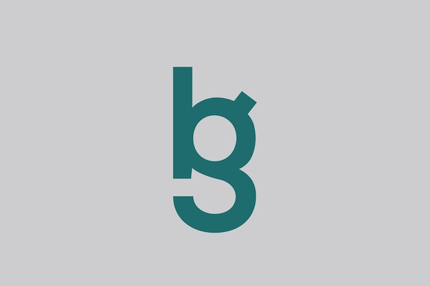 Buchstabe BG oder GB-Logo-Vorlage