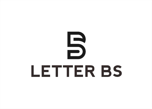Buchstabe bs-logo-design-vektor-illustration