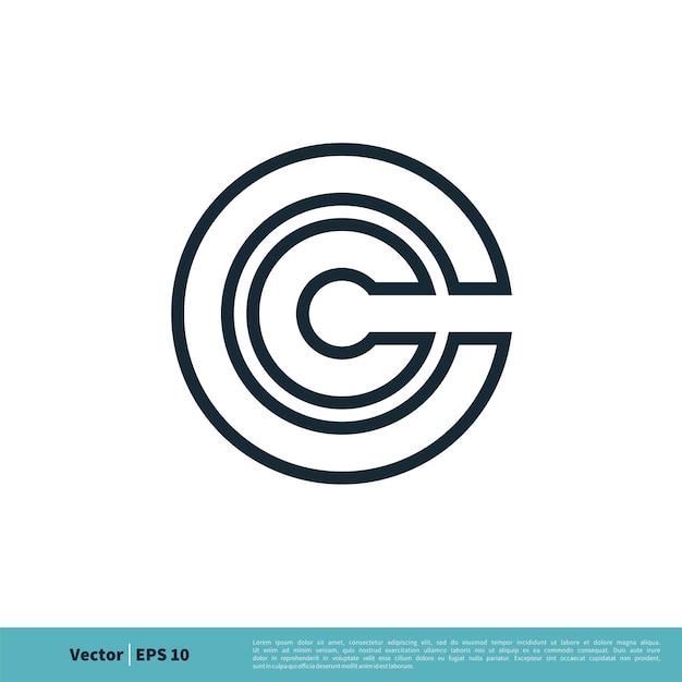 Buchstabe c kreis symbol vektor logo vorlage illustration design vektor eps 10