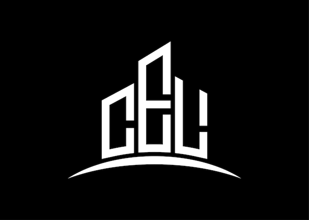 Buchstabe CEL Gebäudevektor Monogramm Logo Designvorlage Gebäude Form CEL Logo