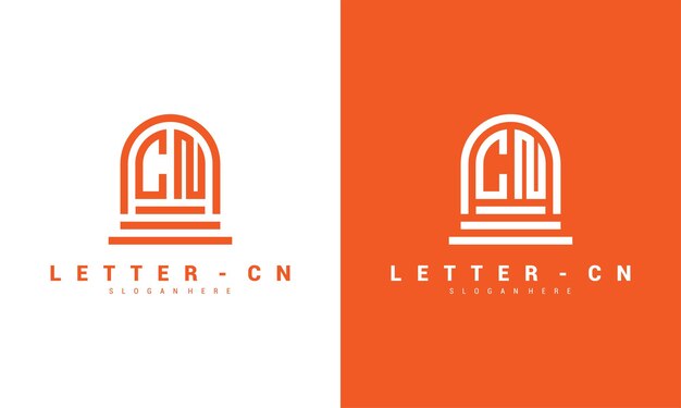 Buchstabe cn-logo-icon-design-vorlage premium-vektor premium-vektor