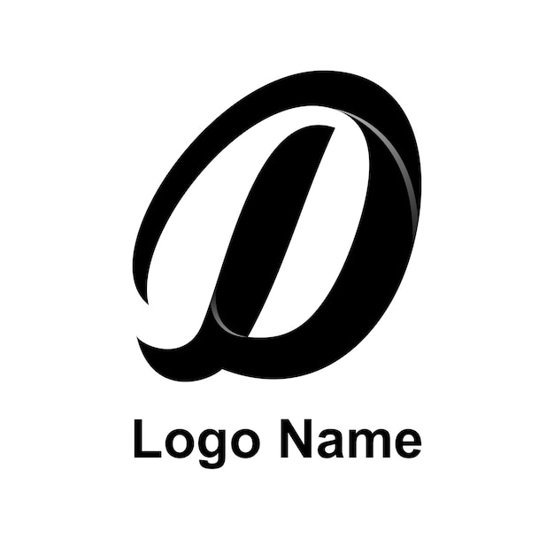Vektor buchstabe d logo design