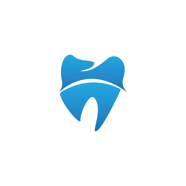 Buchstabe d Zahn für Zahnarztlogo