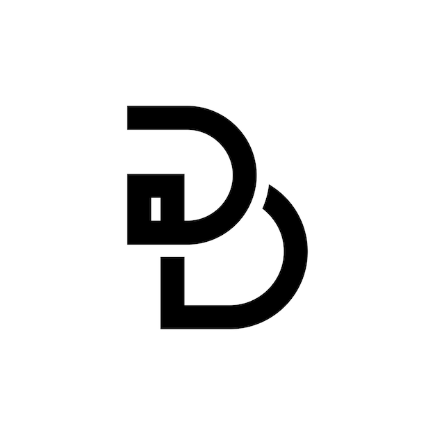 Buchstabe db, bd-Logo-Konzept