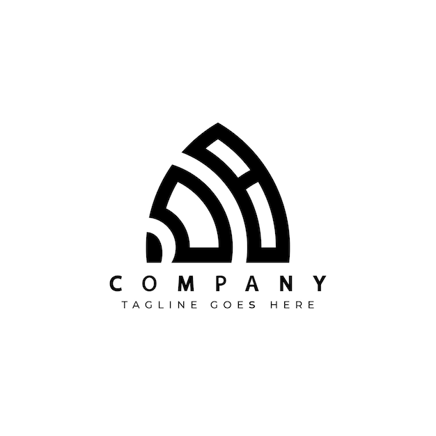 Buchstabe db oder bd Logo-Design