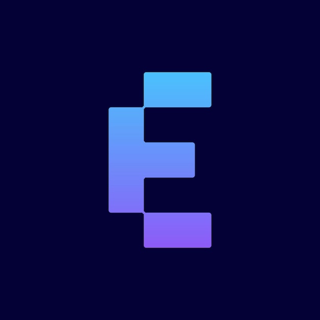 Buchstabe E-Logo-Symbol-Design-Vorlage, Elemente, Vektorillustration