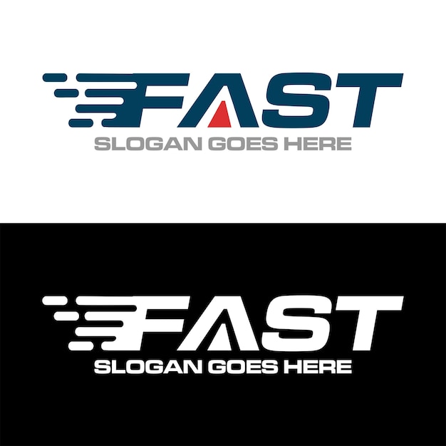 Vektor buchstabe f logo-design-vorlage für schnelle geschwindigkeit