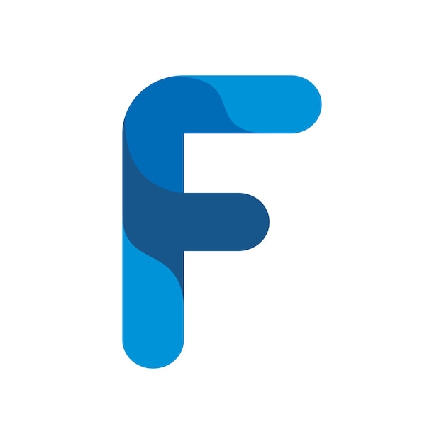 Vektor buchstabe f logo-design