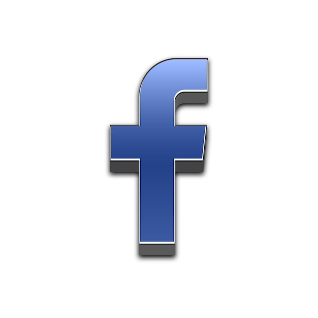 Vektor buchstabe f symbol symbol für soziale medien facebook-symbol