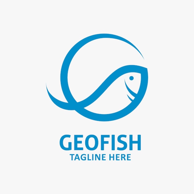 Buchstabe g-fisch-logo-design