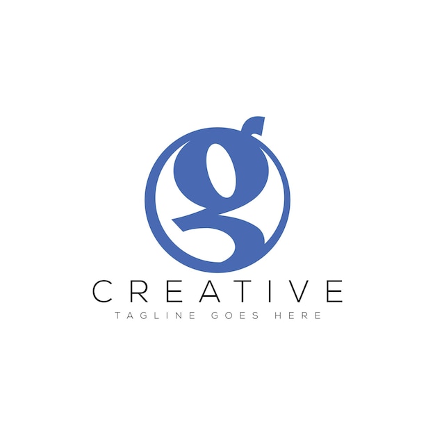 Buchstabe g-logo-design-vorlage, vektorillustration