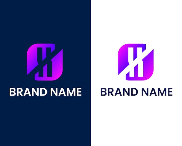Buchstabe h moderne Logo-Design-Vorlage