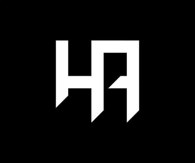 Buchstabe HA Logo Design Vektorvorlage. HA-Logo. Vektorvorlage für das Design des HA-Anfangsbuchstaben-Logos.