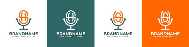 Buchstabe HS oder SH Podcast-Logo, geeignet für jedes Geschäft im Zusammenhang mit Mikrofonen mit HS- oder SH-Initialen