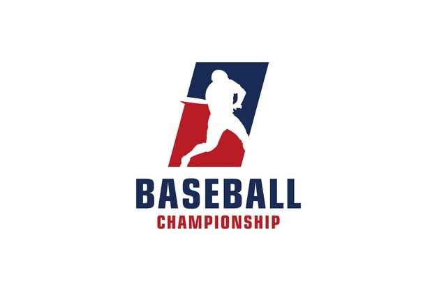 Buchstabe I mit Baseball-Logo-Design Vektor-Design-Vorlagenelemente für Sportteams