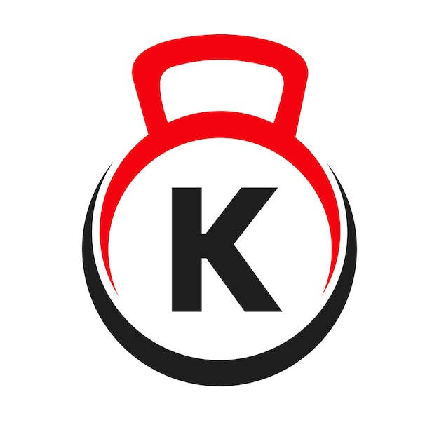 Buchstabe K Fitness Gym Logo Vektor Vorlage Fitness Logo Element auf dem Alphabet K Symbol