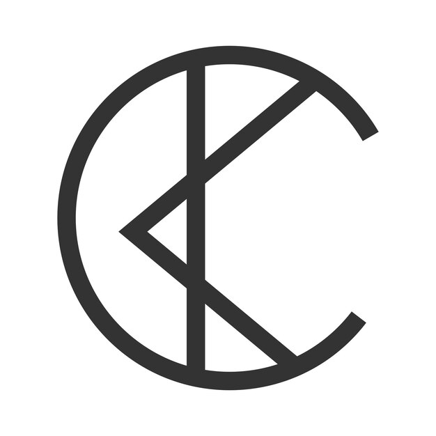 Buchstabe K-Logo-Icon-Design