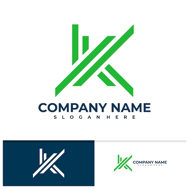 Buchstabe k-logo-vektorvorlage kreative k-logo-designkonzepte