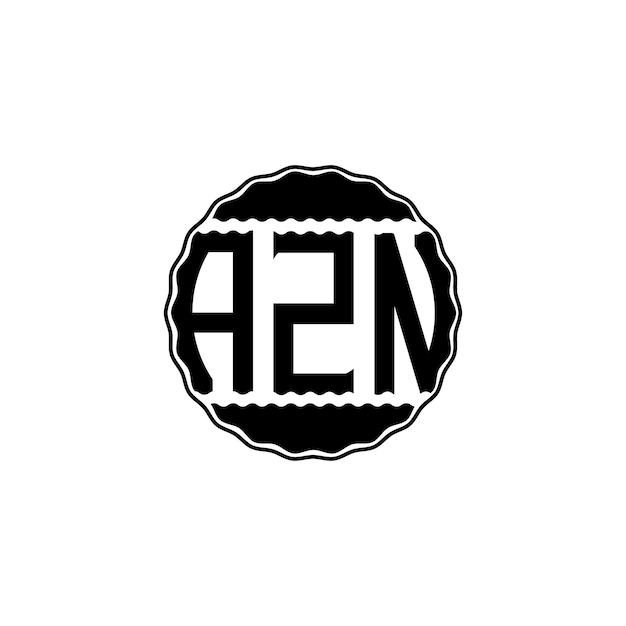 Vektor buchstabe logo-design 'azn'