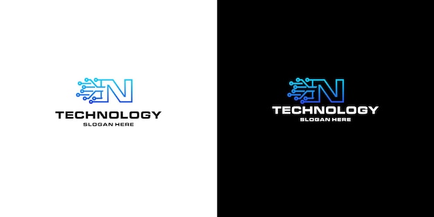 Buchstabe m-technologie nfts-logo-design