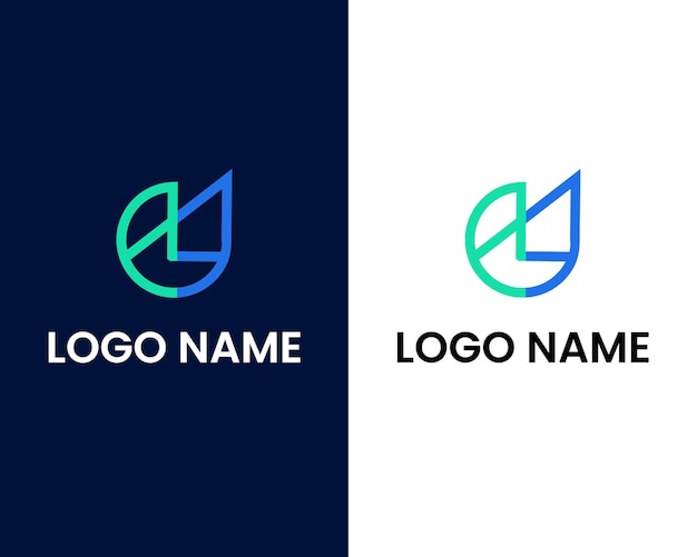 Buchstabe m und u moderne logo-design-vorlage
