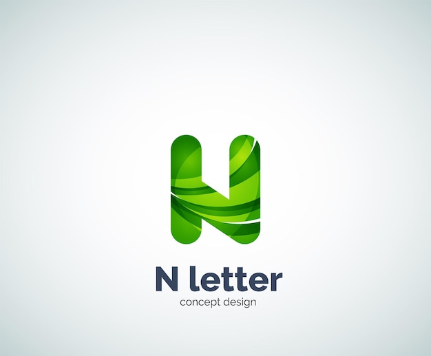 Vektor buchstabe n-logo
