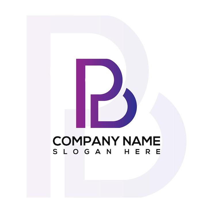 Vektor buchstabe pb kreative logo-design-ikone.