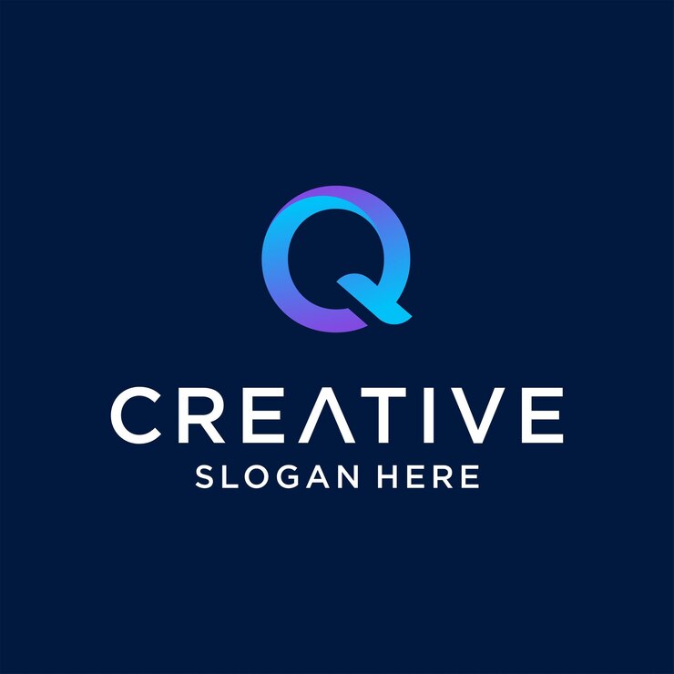 Buchstabe q Logo Template Icon Design für das Geschäft mit digitaler Modetechnologie