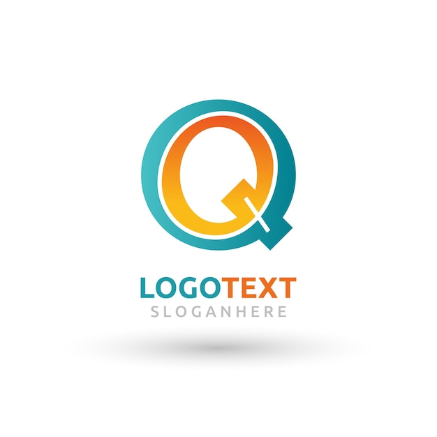 Vektor buchstabe q-logo
