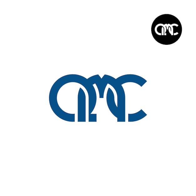 Vektor buchstabe qmc-monogramm-logo-design