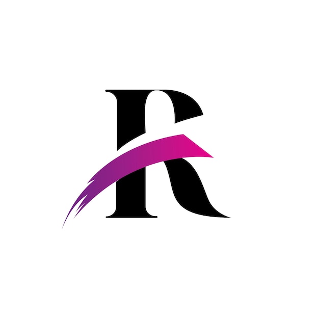 Buchstabe r logo-design-vektor