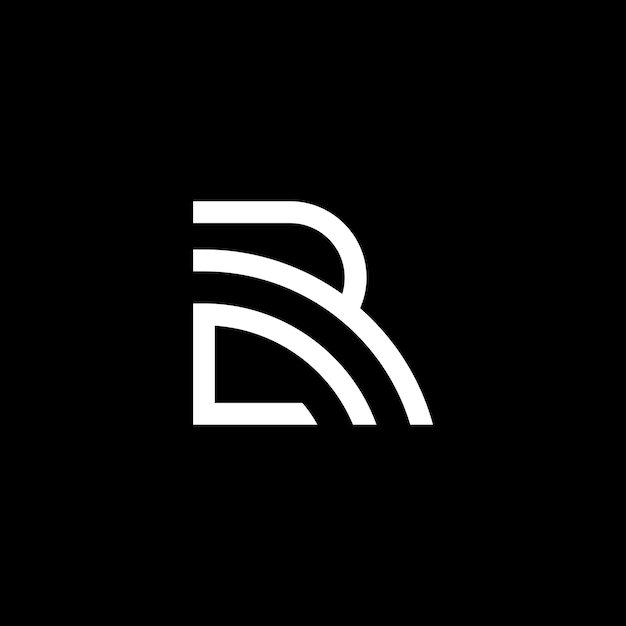 Buchstabe R-Logo-Symbol